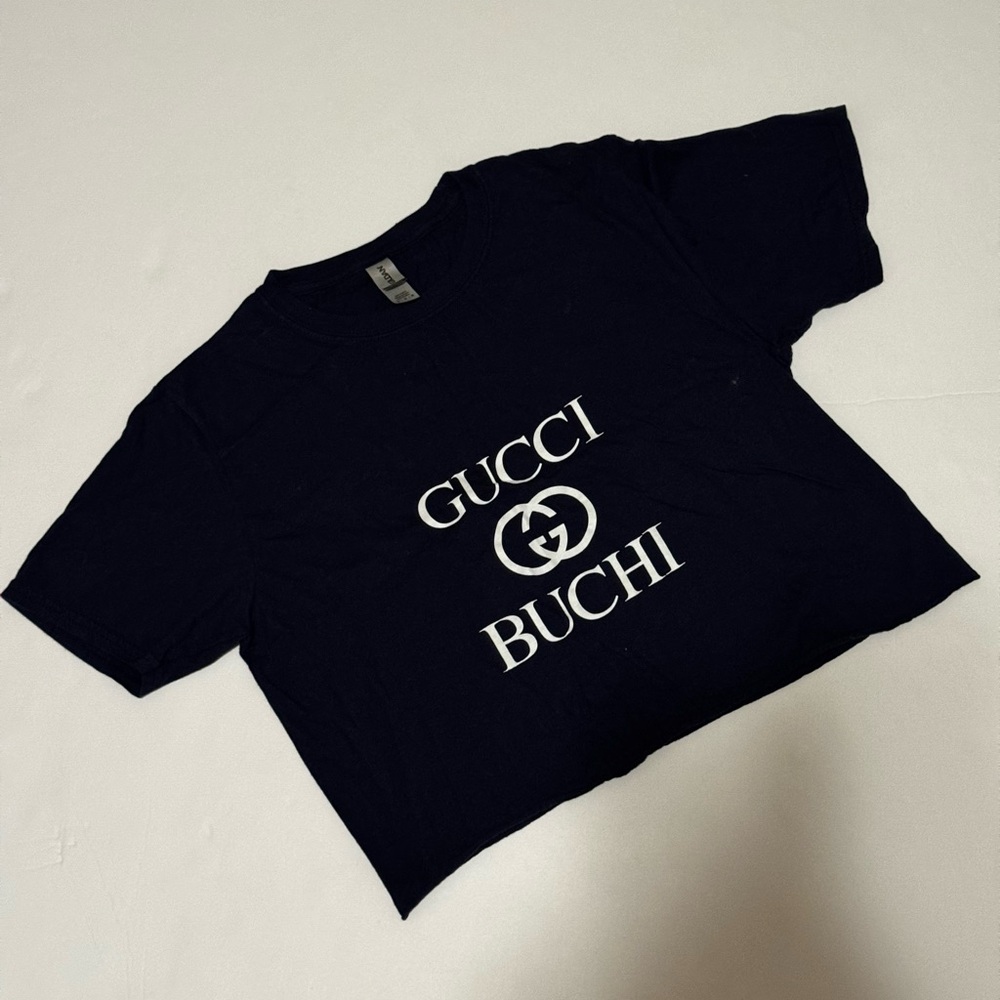 Custom Black Crop Top